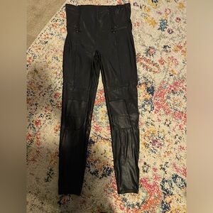 SPANX LEATHER FAUX LEGGINGS
